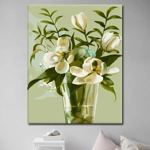 HY diy 디지털 유채화 핸드메이드 수채화 국화자제 채색화 걸개그림 유화 YLH D5A25 05+9, 40*50CM