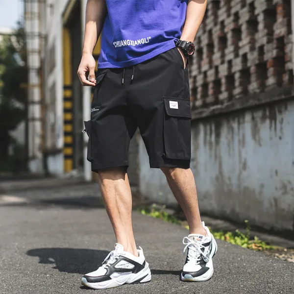 심쿵 심쿵패션 5부 와이드 카고 반바지