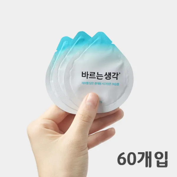 LOHO 바른생각 바르는 생각 러브젤 시크릿 존 젤 식물성 성교젤, 60피스, 2.5ml