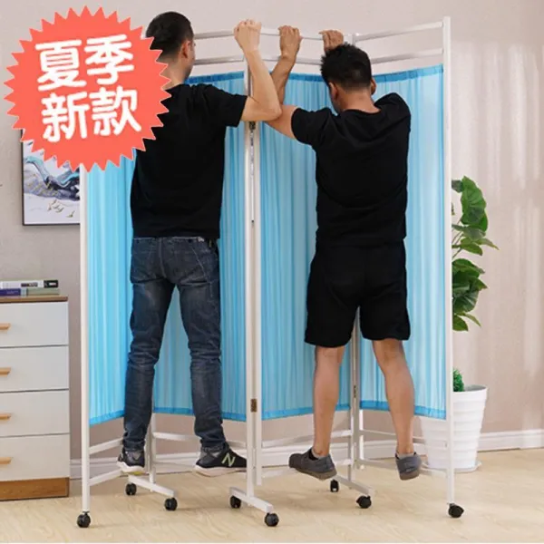 파티션 방 칸막이 벽침실 병풍 유행치마 식당 큰거실 이동 66막기 침대 접이식 모던심플 T21 베이지 여덟 부채 두꺼운보호 당좌대월