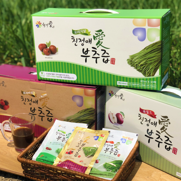 친정애부추즙 (본사몰) 2박스 구매시 1박스 증정배송 높은부추함량 안전식약처haccp인증, 3박스(90포), 부추즙오리지날(부추+대추)