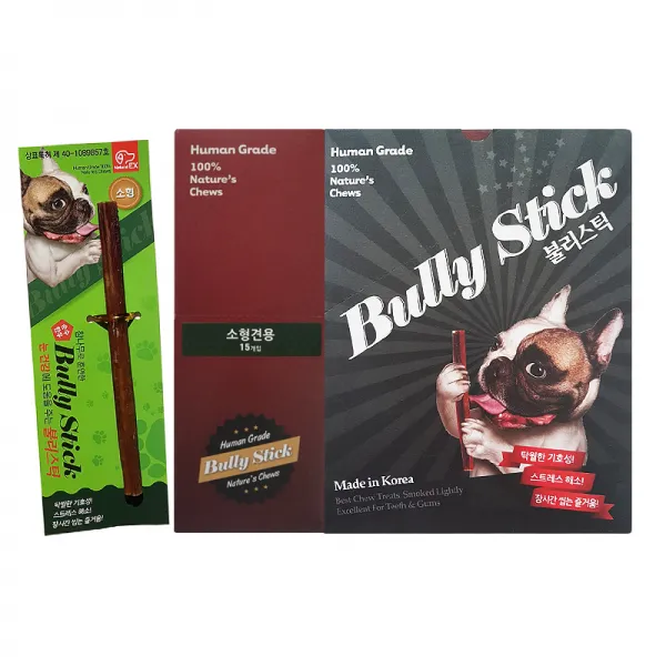 불리스틱 한우 불리스틱1BOX [일반형] 껌, 1box, 불리스틱 소형1Box(15개입)