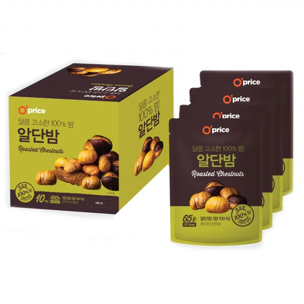 Oprice 자연단맛 알단밤, 10개, 65g