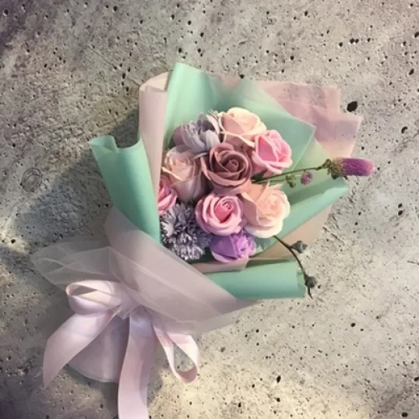 기념일 꽃다발 장미 선물 비누 꽃다발 수제 사랑해요 칠석 여자친구 교사 발렌타인데이 아이디어, 20 교사의 날품 가방