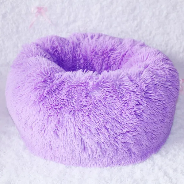 Feb.04 253번 긴털중형 강아지 테디하우스 깊은 잠자리 겨울 망 애완동물 집 빨간 고양이 매트z 보라색 은 떼 어 낼 수 있다 고급 통 포장 면 