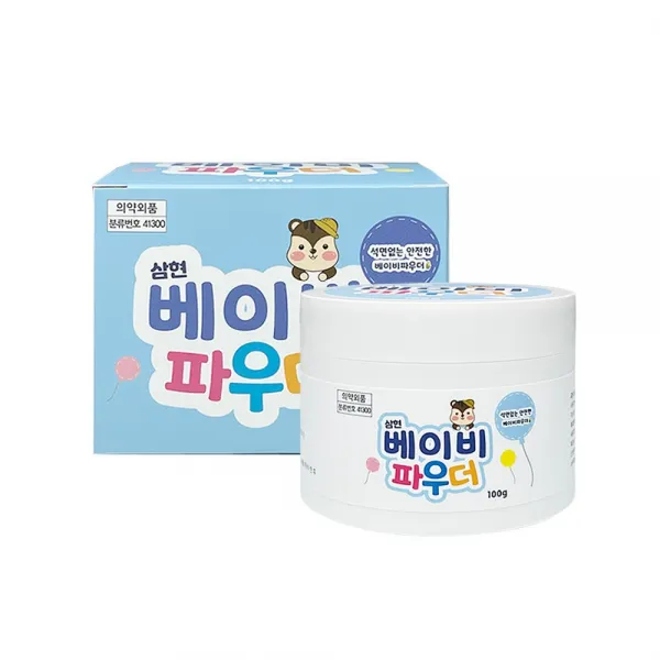 삼현 토닥 베이비파우더 무석면 땀띠분 아기분 100ml