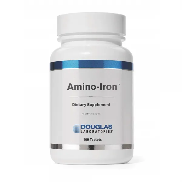 더글라스 랩스 Douglas Labs Amino Iron 100정 혈액 적혈구 건강 철 아미노 아이언 성장 지원, 1병, 1개