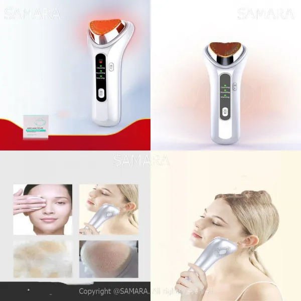 Qterra(특허브랜드) 이온도출기 마사지 미용기 도입기 세안기구 모공청정, 실버