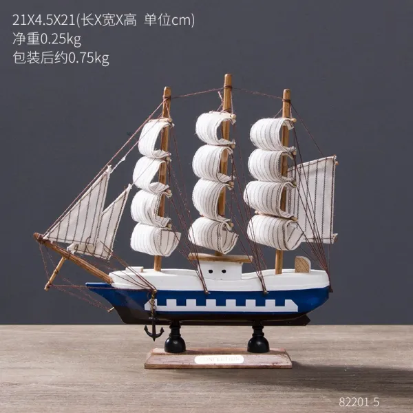 Commalee Commalee 빈티지소품 점포 진열장 복고 아이디어 빈티지 돛단배 모형 오픈엔지니어링 소프트 25435 옵션11