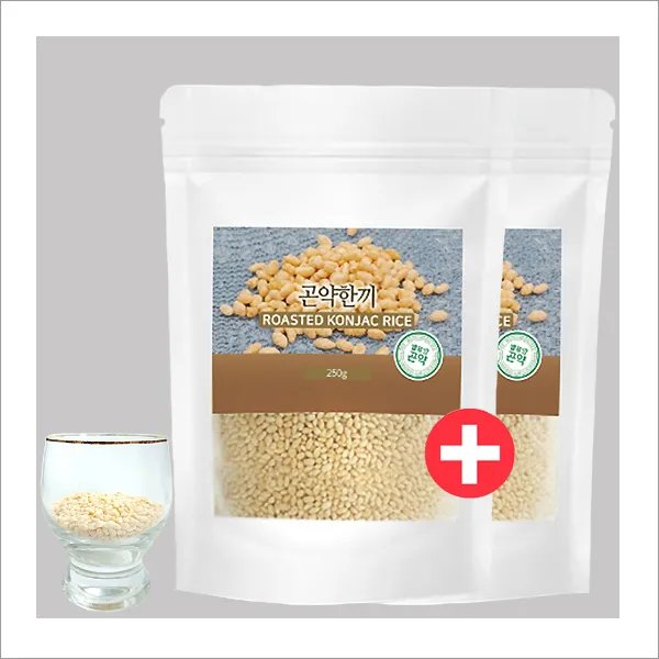 건강한 포만감 식이섬유 저칼로리 저당식품 곤약 한끼 500g, 2팩, 250g