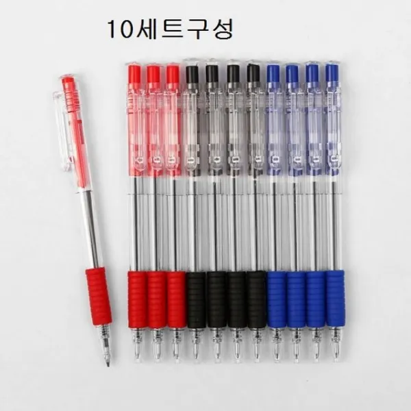 단체 쓰임새많은 프레쉬볼펜 12P10세트 필기펜 사무용품, 1개, 상세페이지참조()