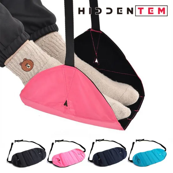 풋레스트 장거리 여행용 발 받침대 해먹 블루