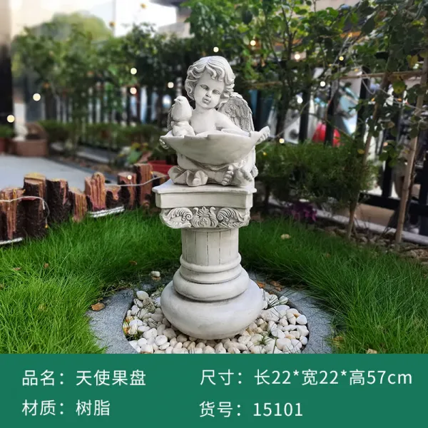 빈티지 천사동상 공원장식 마당장식 잔디밭꾸미기 조경장식 유럽풍 빌라정원꾸미기 아기천사동상, 천사 보유 분지