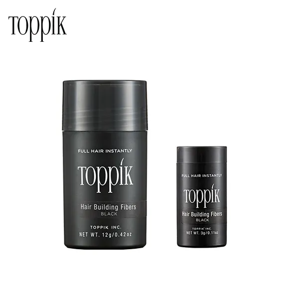 토픽 TOPPIK 검정색 12g+3g 천연양모케라틴 흑채 증모제 펌프별매, 1개, 토픽 12g+3g 검정