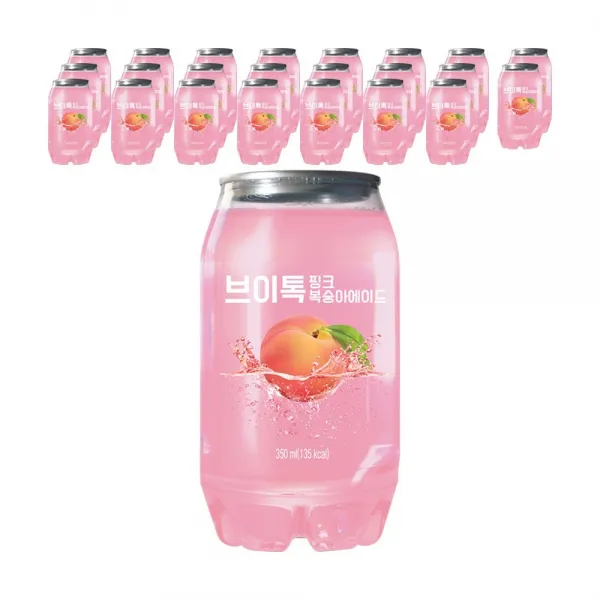 브이톡 핑크복숭아에이드 350ml 24페트, 1박스