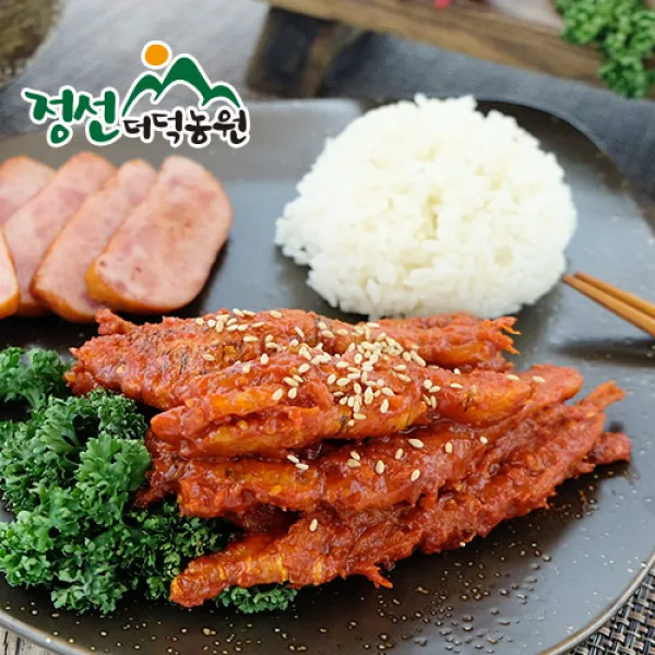 정선더덕농원 더덕장아찌 100g 400g 600g 1kg 향과 식감이 좋은 6년근 산더덕 강원도 더덕 1개