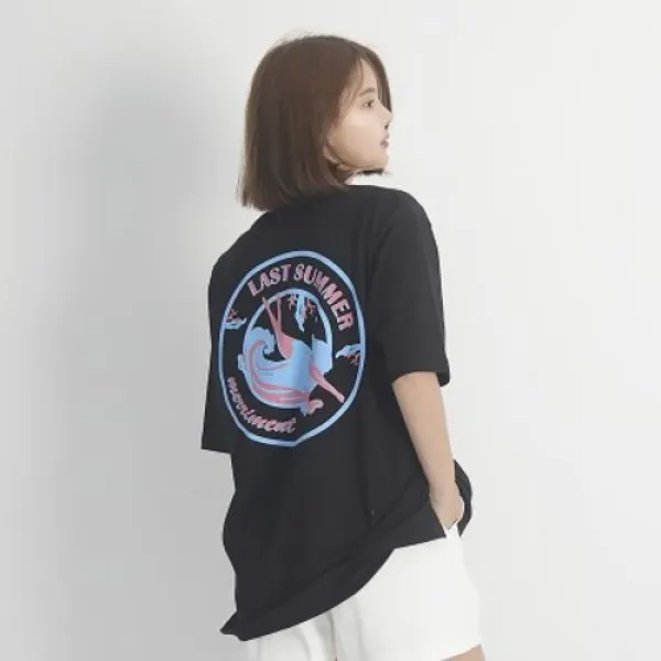 [텐바이텐] (UNISEX) Last summer Short Sleeve T-Shirt (BLACK)_(1410619)