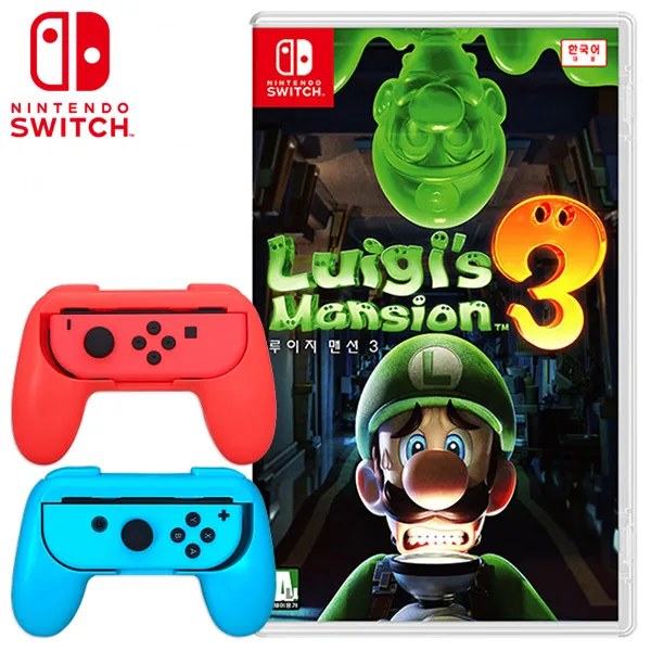 SWITCH 루이지맨션3 한글판 + 조이콘그립 2P GIFT, 단일상품