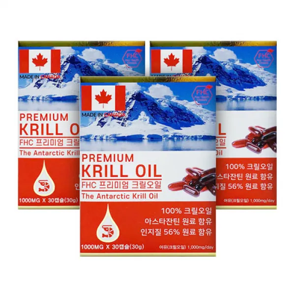 Fhc 프리미엄 크릴오일 30개입 3개