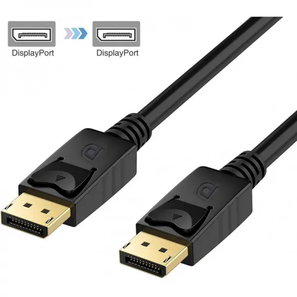 DisplayPort 케이블 1080P 고해상도 망 선재를 뜨개질 높은 차폐 방해에 저항하는 전송 안정 금도금 단자, 단일상품