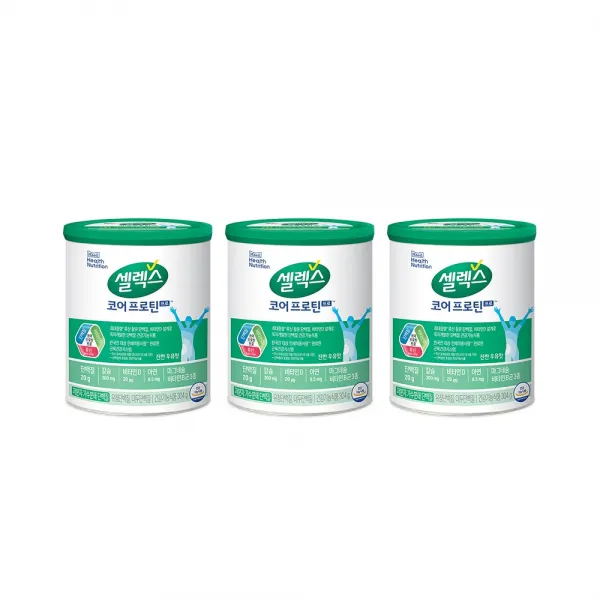 셀렉스 코어 프로 복합 프로틴 파우더, 304g, 3캔