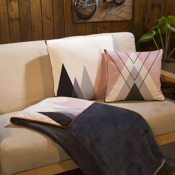 노르딕 겨울 가을 보온 덥는 허그 점심휴식 에어컨 베개 플란넬 학생 융털 남산 남 겹치다 기 45 *45