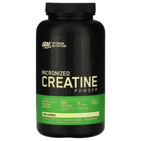 Optimum Nutrition 크리에틴 파우더 미분화 됨 무향 5 000 mg 10.5 oz (300 g), One Color, One Size