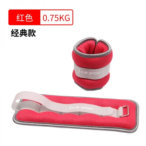 다리 웨이트리스룩 갖추다 남성 러닝 트레이닝 발목 결박함 손 조절가능 여성 엘리트형 레드마크 댄스 팔찌 레드 외짝 0.75kg ，한쌍 두개