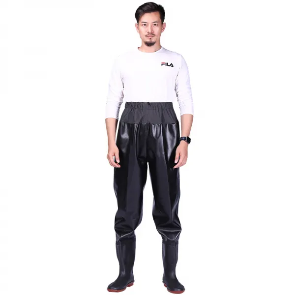 방수 해루질 바지 허리 장화 점프슈트 남녀공용 낚시 장비 갯벌 체험 모내기 농사 웨이더 일복 41 소가죽무늬 110수