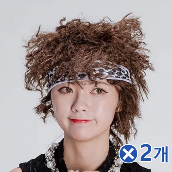 가발Hair 밴드할로윈파티뽀글머리같이배송Party용 두개발송 + 91194멧쾅, 이 상품이 마음에 들어여