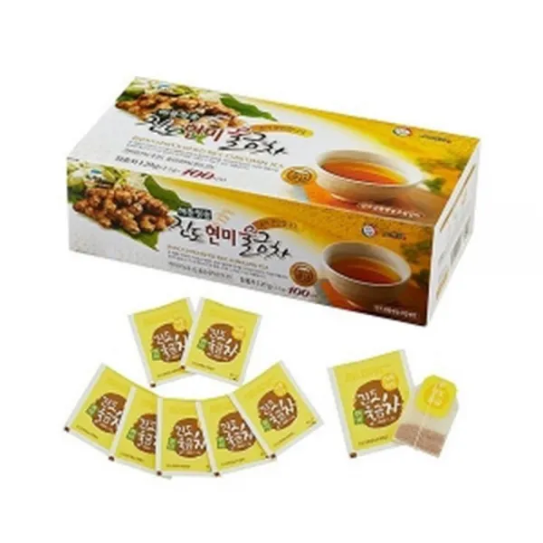 느끼한맛잡는 노란차 잡냄새제거 쓴맛차 울금 현미차 티백 전통차 옛차 닭냄새제거
