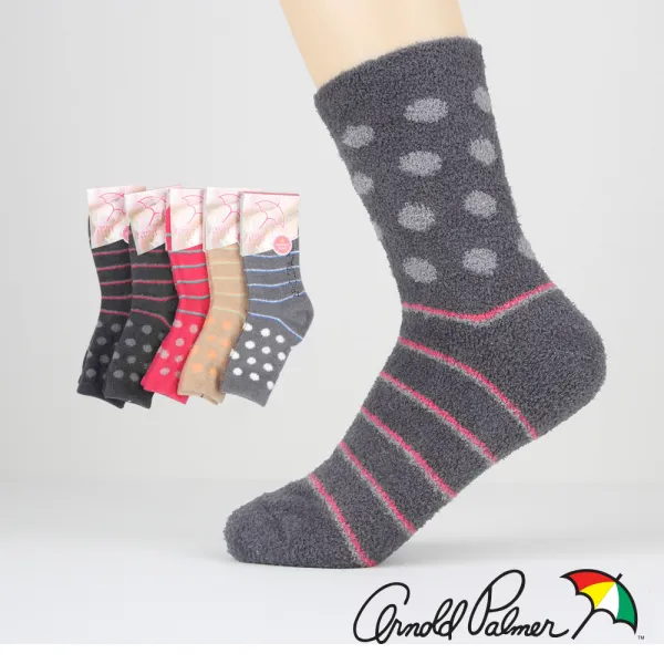 아놀드파마 여성 극세사 장목 수면 양말 5족 Ap6606 아이앤유샵