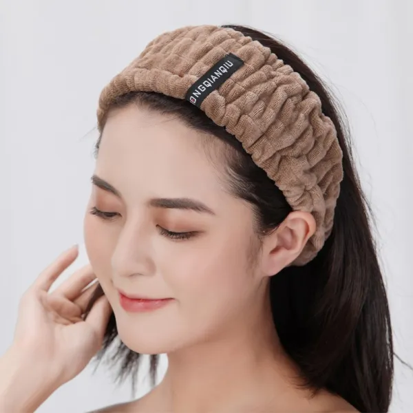 샤워를 마친 가방 머리의 모자 드라이 헤어 캡 남녀 긴 머리 단발 단발머리 수건 닦기 건조 두건, 머리를묶다 있음 과일 갈색