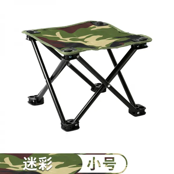 야외 접기 의자 마차 휴대용 줄서기 춘운신기 초경량 지하철 기차 여행, 트럼펫 카모플라쥬 레귤러핏