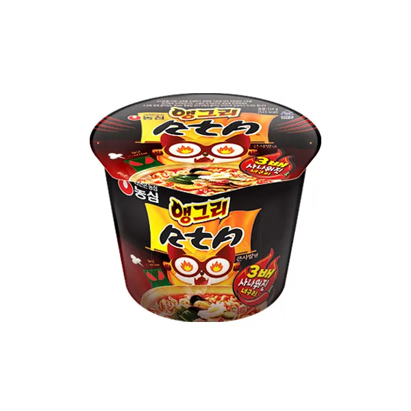 컵라면 농심 앵그리너구리 큰사발 114g 16개/1박스, 단품
