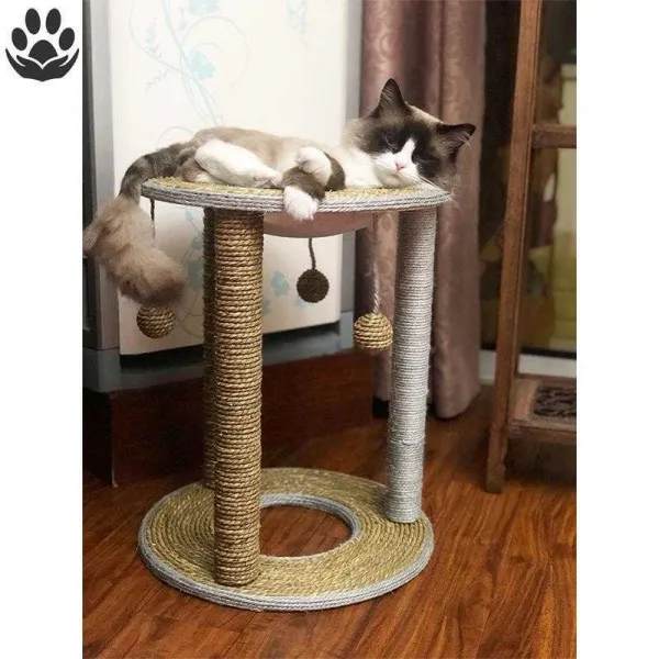 캣타워 형고양이 고양이 아이고양이 삼밧줄 대형 고양이스크래쳐 호화 다층 하우스 뉴타입 기둥, T12-초대형 황마 담요금(65*60cm)적합, 기본