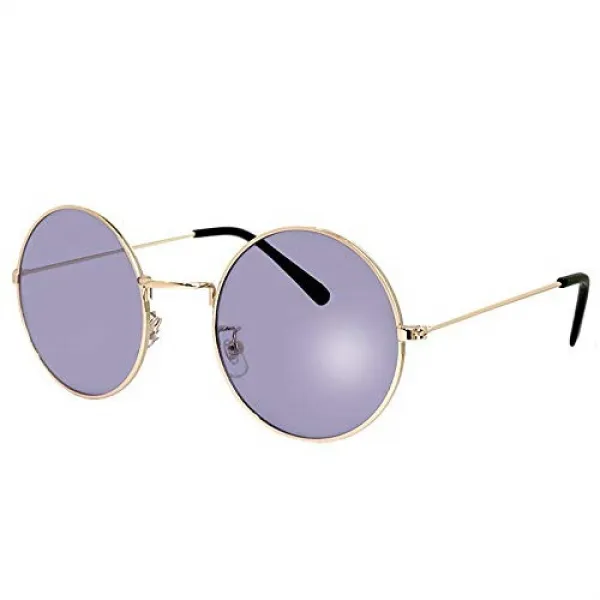 (PAGEBOY) 선글라스 라운드 py2667-3 UV컷 자외선 대책 py2667 환 라이트 컬러 렌즈 메탈 여성 남성 급사