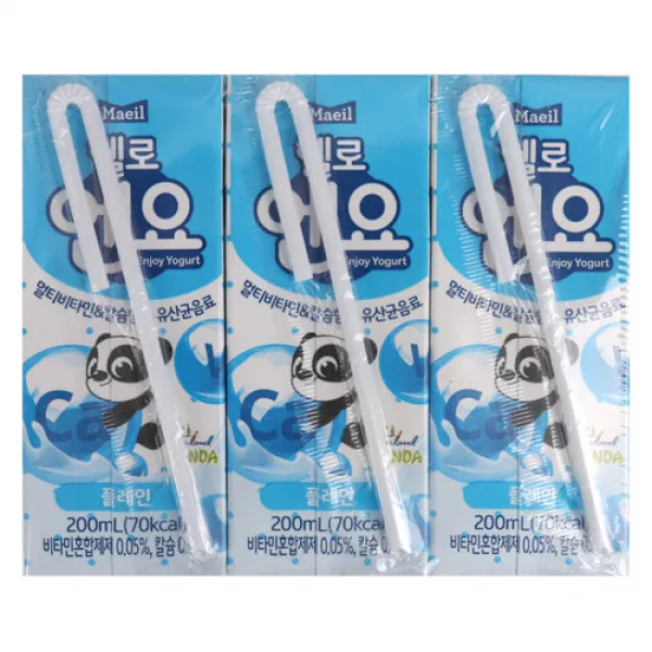 [메가마트] 매일 헬로엔요 플레인 200ml*3개, 1개