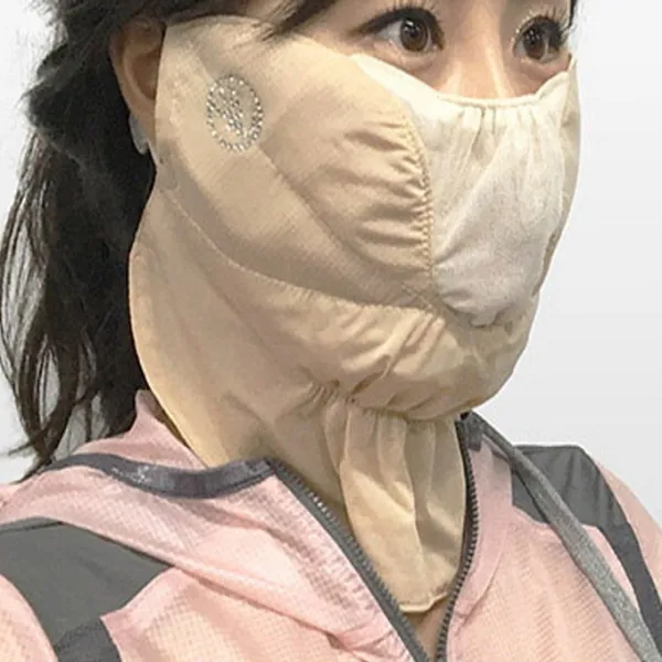 고운골프 자외선차단 얼굴가리개 골프 마스크 C4타입, 베이지