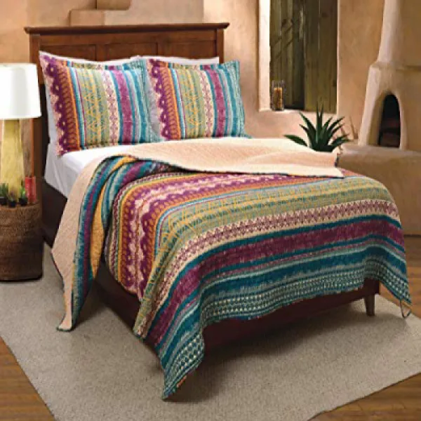 Greenland Home 2-Piece Southwest Quilt Set Twin 그린 랜드 홈 2 조각 남서풍 퀼트 세트 트윈, 1