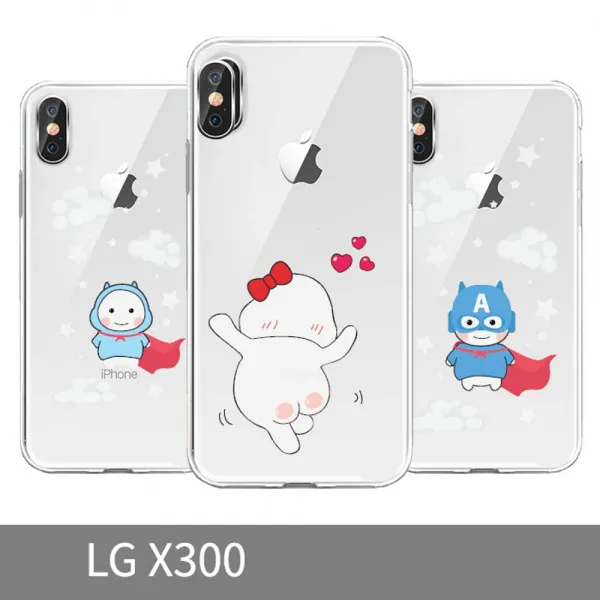 OJ004 I Love 구름이 LG X300 젤리 케이스, 쿠팡 본상품선택