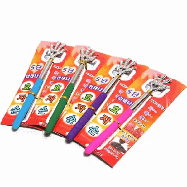 화에 닭발 안테나 효자손 등긁이, 화에 스텐효자손-5단안테나효자손