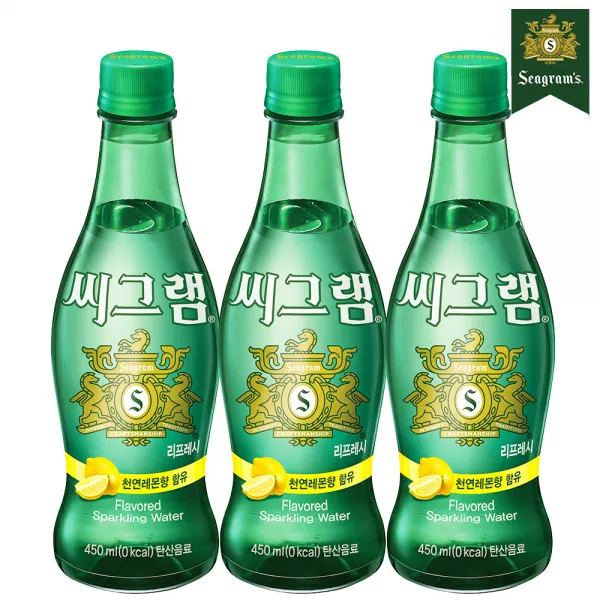씨그램 레몬 450mlx20입/청량음료/탄산음료/생수/물, 단품