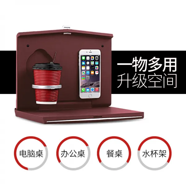 차량용노트북거치대 차량용 작은책상 뒷줄 노트북, T01-마갈색