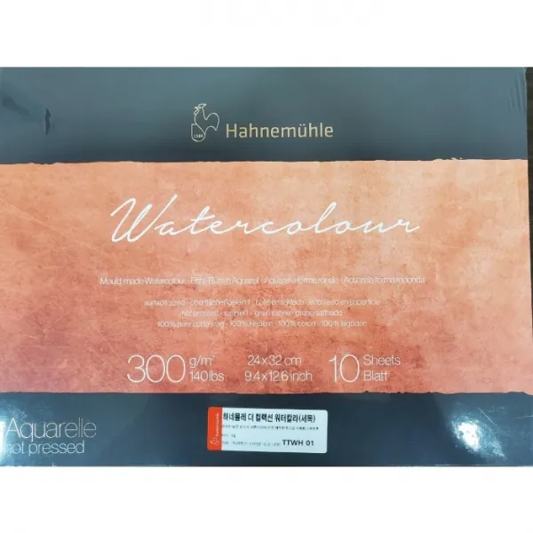 삼원/하네뮬레/스케치북/더 컬렉션 워터칼라/세목/300g/TTWH01, 단품