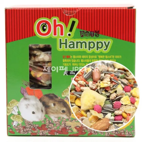 제이펫 햄스터사료 오햄피 1kg (200g x 5개), Spet 각종사은품이 수두룩~~!, 1