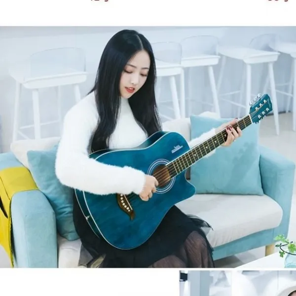 기타 41인치 학자 38inch포크 남녀 연습용 성인 40inch초보자 입문 악기, T02-단금+교제(부품없음)40inch