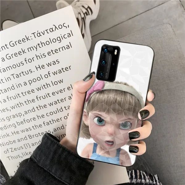 차이홍글로벌샵 공주핸드폰케이스 공주케이스 화웨이 P30PRO 엽기적 프린세스 P40 큐빅 무늬 PLUS 판 5G 독창적
