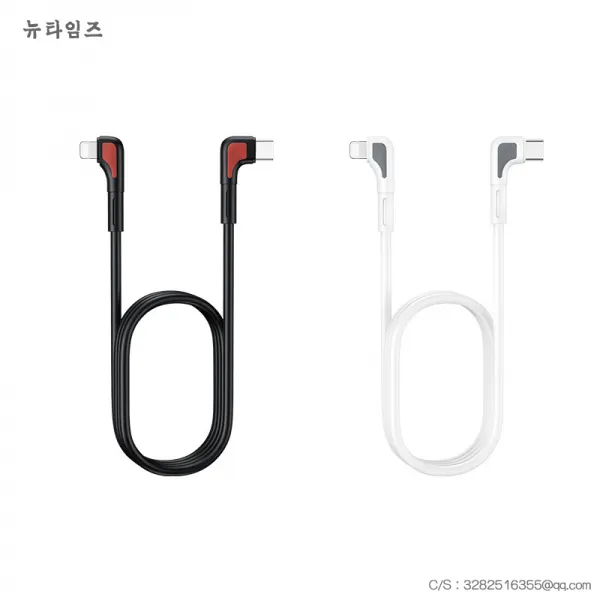 충전케이블 519# 적용 토마호크 더블 커브 인터페이스 속충 게임 뉴타임즈 Z, 20W (사과) C - L, 까만색
