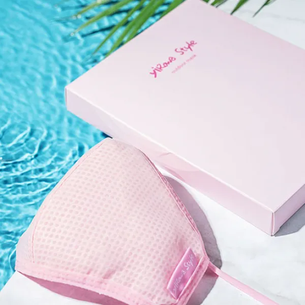 이로와 수영장 마스크 1매 / 아쿠아 물놀이 워터파크 목욕탕 등산용, 소형, 핑크